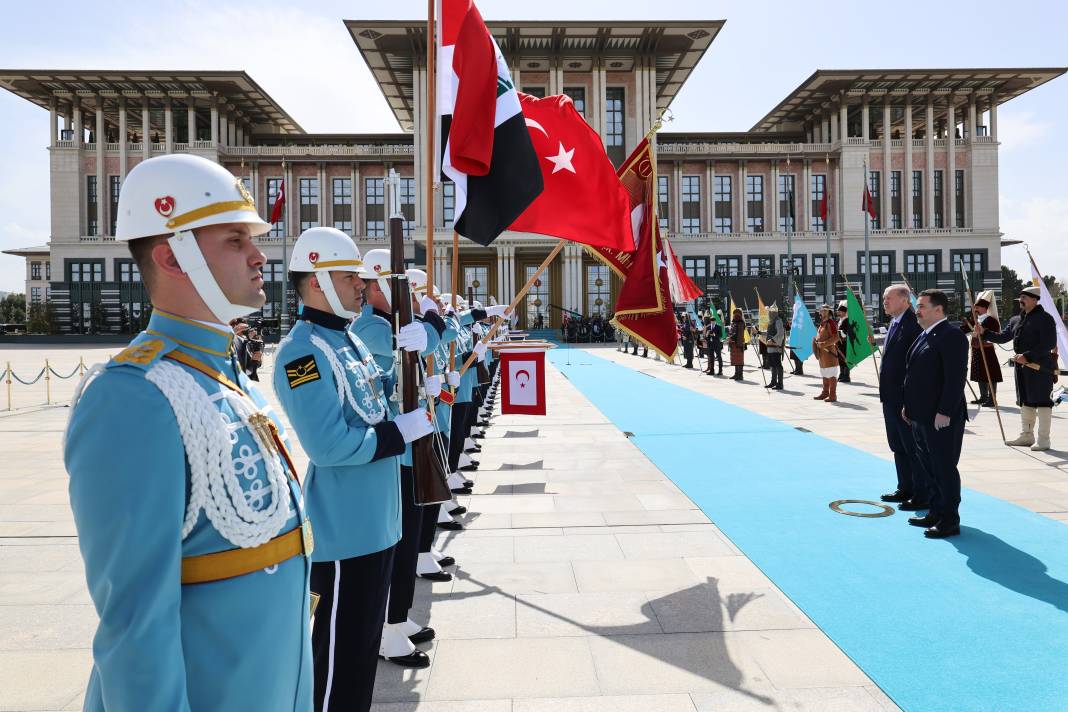 Irak Başbakanı Ankara’da! Külliye’de resmi tören: Sudani’den güç birliği mesajı... 11